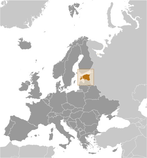 Map of Estonia