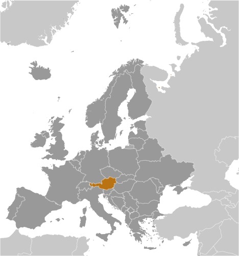 Map of Austria